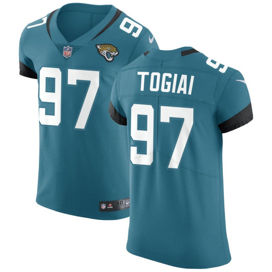 Tommy Togiai Jacksonville Jaguars Nike Vapor Untouchable Elite Jersey - Teal