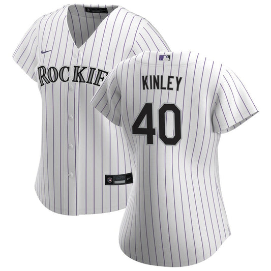 Tyler Kinley Colorado Rockies Nike Women's Home Replica Jersey - White