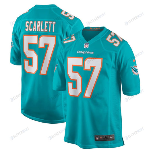 Brennan Scarlett 57 Miami Dolphins Men Game Jersey - Aqua