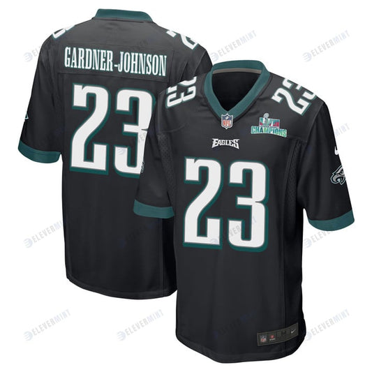 C.J. Gardner-Johnson 23 Philadelphia Eagles Super Bowl LVII Champions Men Game Jersey - Black