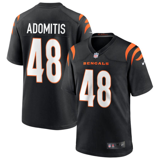 Cal Adomitis Cincinnati Bengals Nike Youth Logo Game Jersey - Black