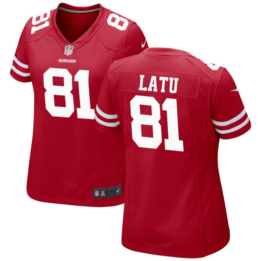 Cameron Latu San Francisco 49ers Nike Women's Game Jersey - Scarlet