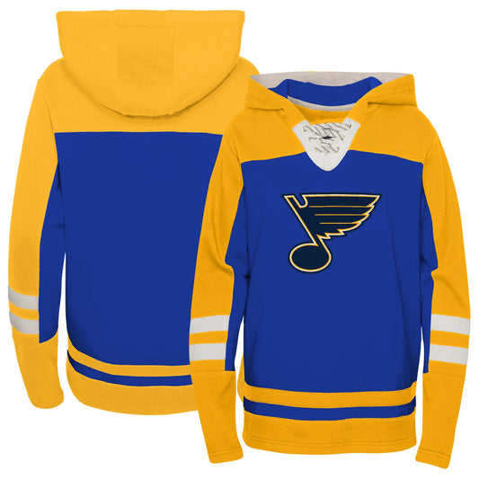 St. Louis Blues Preschool Ageless Revisited Lace-Up V-Neck Pullover Hoodie - Blue