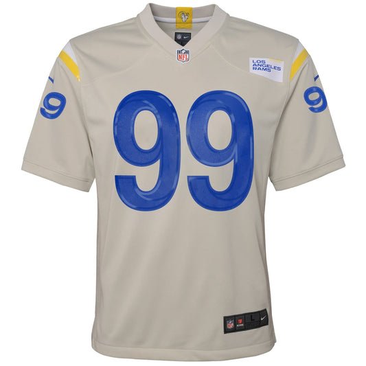 Boys' Grade School Aaron Donald Nike Rams Game Jersey - Off White