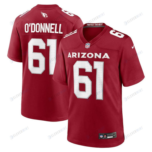 Carter O'Donnell 61 Arizona Cardinals Men Team Game Jersey - Cardinal