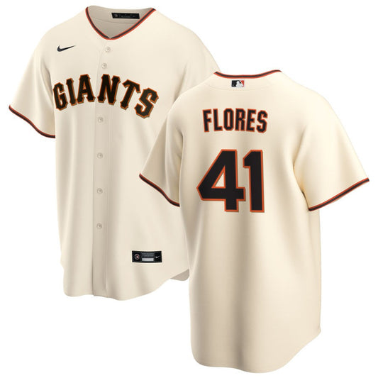 Wilmer Flores San Francisco Giants Nike Home Replica Jersey - Cream