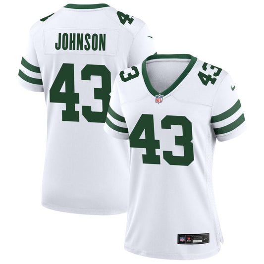 Caleb Johnson New York Jets Nike Women's Legacy Game Jersey - White