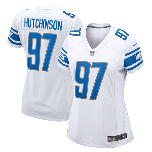 Women's Detroit Lions Aidan Hutchison Game Jersey - White