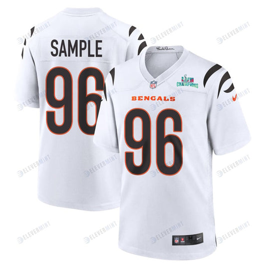 Cam Sample 96 Cincinnati Bengals Super Bowl LVII Champions Men Game Jersey - White